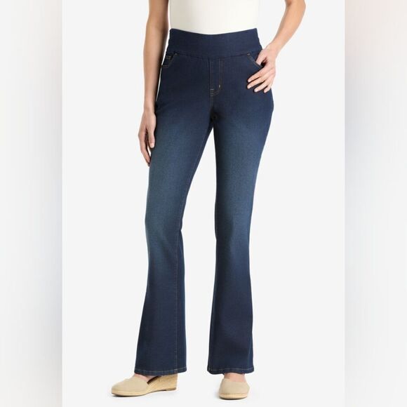 NWOT Woman Within Flex-Fit Pull-On Bootcut Jean - Picture 2 of 6